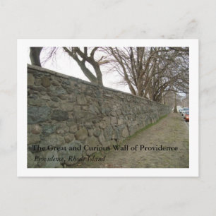 Carte Postale Le mur de la Providence, grand et curieux