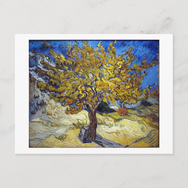 Carte Postale Le mûrier, Vincent van Gogh. Vintage (Devant)