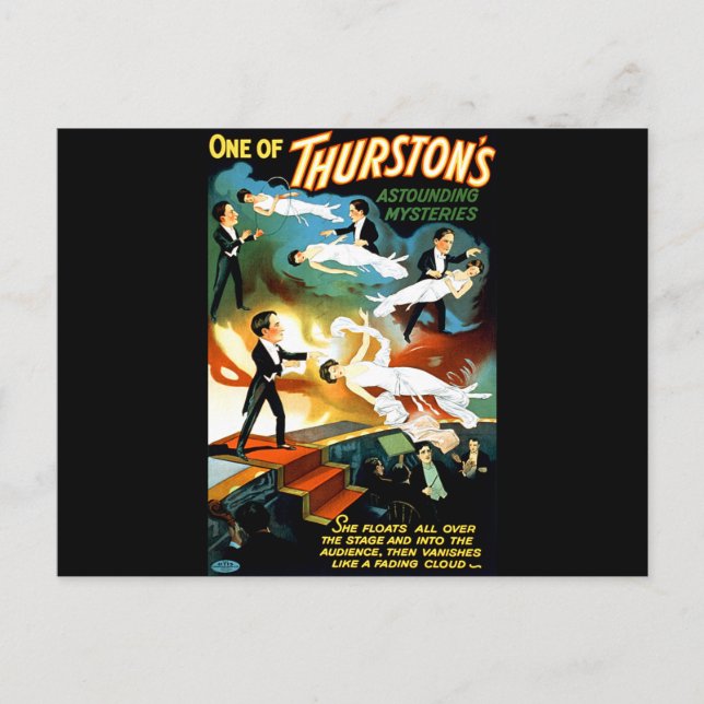Carte Postale Le mystère stupéfiant de Thurston ! (Devant)