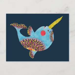Carte Postale Le Narwhal