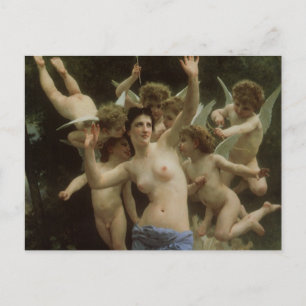 Carte Postale Le nid de la guêpe par William Adolphe Bouguereau