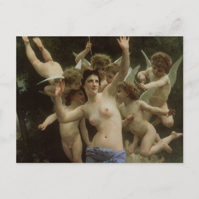 Carte Postale Le nid de la guêpe par William Adolphe Bouguereau (Devant)