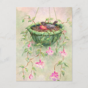 Carte Postale Le NID de ROBIN par SHARON SHARPE