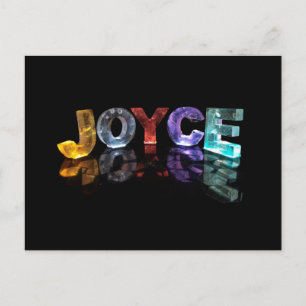 Carte Postale Le nom Joyce en lumières 3D (photo)