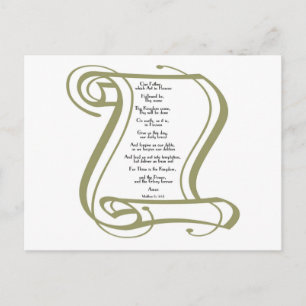 Carte Postale Le Notre Père