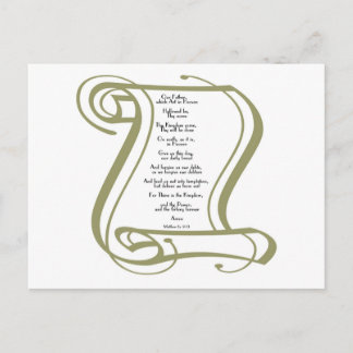 Carte Postale Le Notre Père