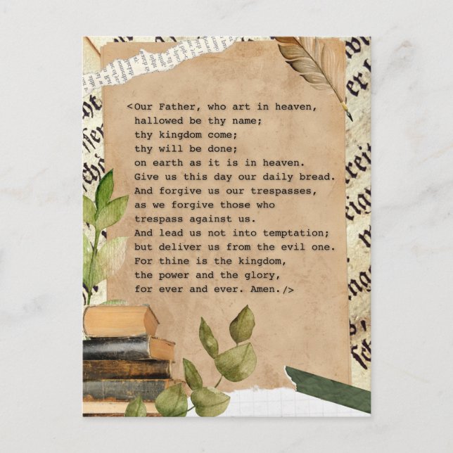 Carte Postale - Le Notre Père (Devant)