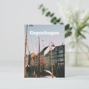 Carte Postale Le Nyhavn emblématique, Copenhague, Danemark