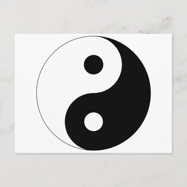 Carte Postale Le paisible Yin Yang (Devant)