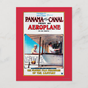 Carte Postale Le Panama et le cinéma de l'avion Canal Promo Post