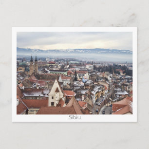 Carte Postale Le panorama de Sibiu