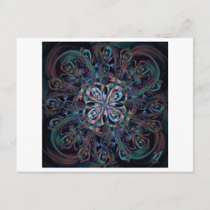 Carte Postale Le paon