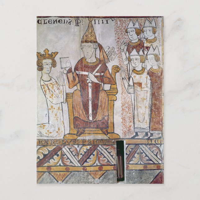 Carte Postale Le pape Clément IV investit Charles d'Anjou (Devant)