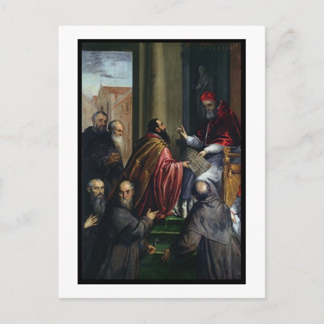 Carte Postale Le Pape Paul IV Remise d'un statut (Devant)
