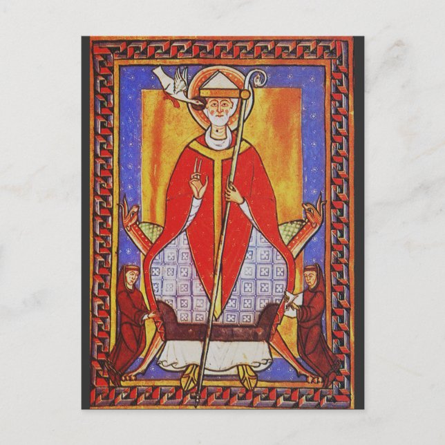 Carte Postale Le Pape Saint Grégoire I. Dialogiste (Devant)