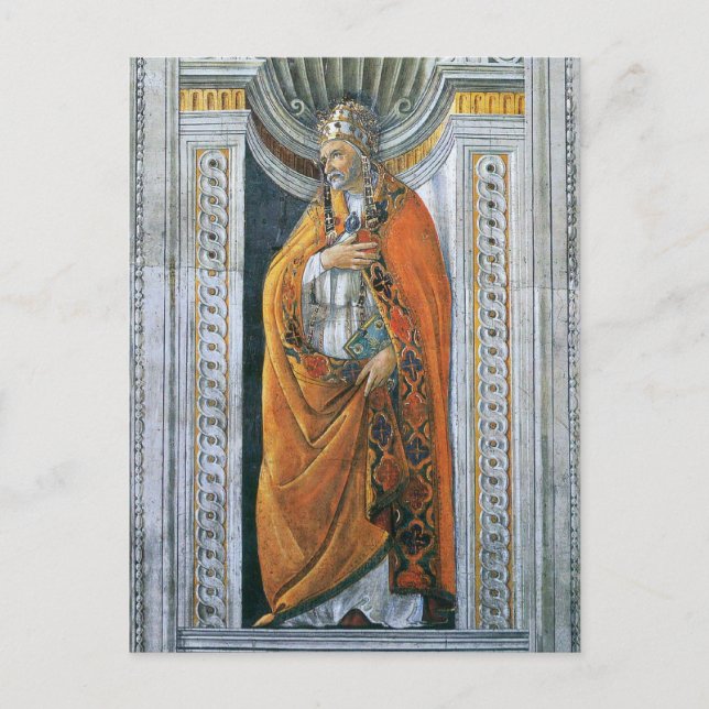 Carte Postale Le Pape Saint-Sixte II par Sandro Botticelli (Devant)