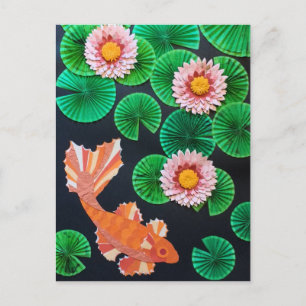Carte Postale Le papier Koi Pond