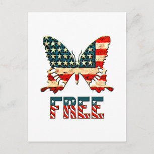 Carte Postale Le papillon américain de la liberté