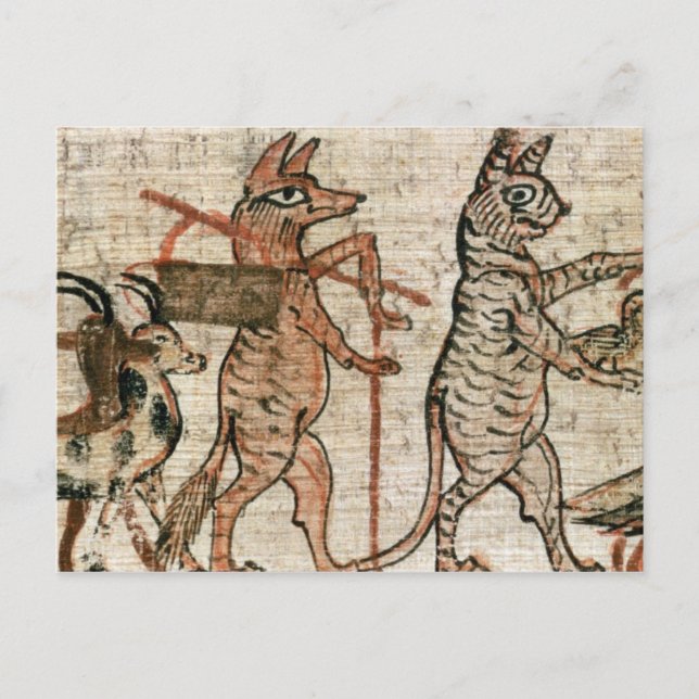 Carte Postale Le papyrus satirique (Devant)