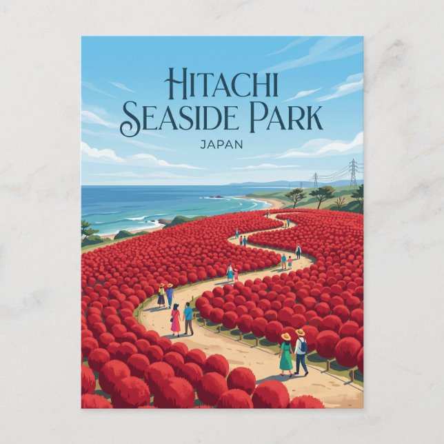 Carte Postale Le parc Hitachi Seaside au Japon (Devant)