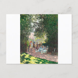 Carte Postale Le Parc Monseau par Claude Monet