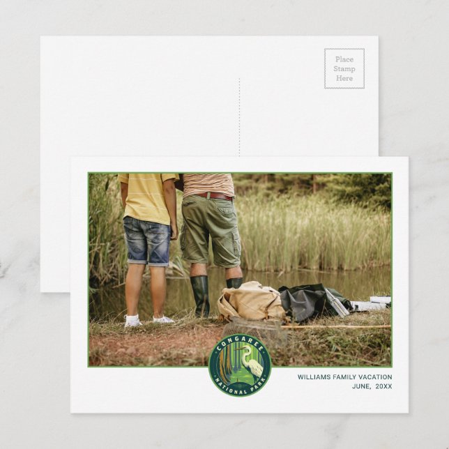 Carte Postale Le Parc national de Congaree (Devant / Derrière)