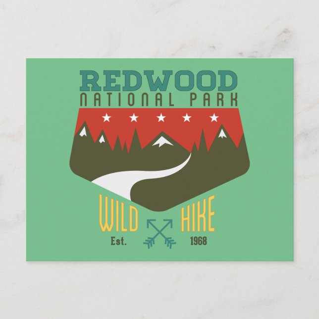 Carte Postale Le parc national de Redwood (Devant)