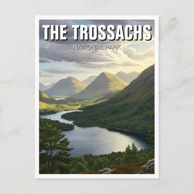 Carte Postale Le Parc national des Trossachs en Ecosse (Devant)