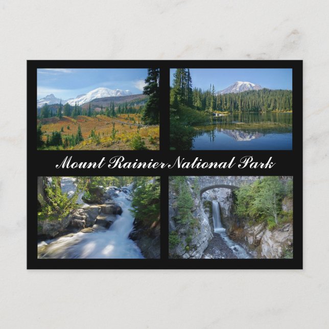 Carte Postale Le Parc national du Mont Rainier (Devant)
