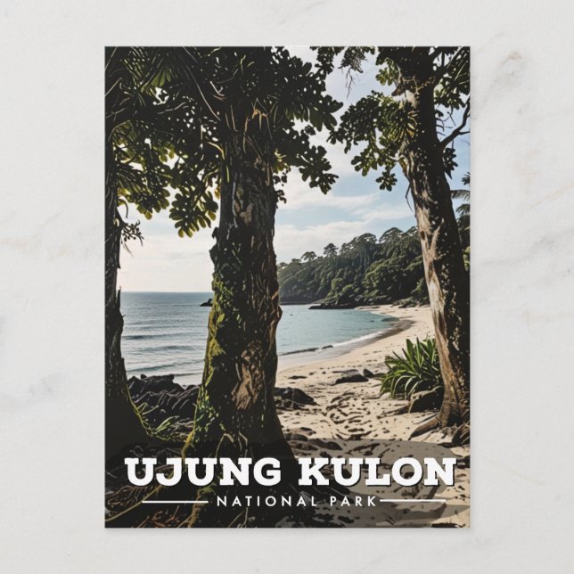Carte Postale Le Parc national d'Ujung Kulon (Devant)