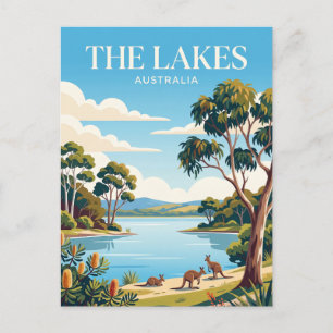 Carte Postale Le parc national The Lakes en Australie
