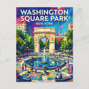 Carte Postale le parc Washington Square États-Unis