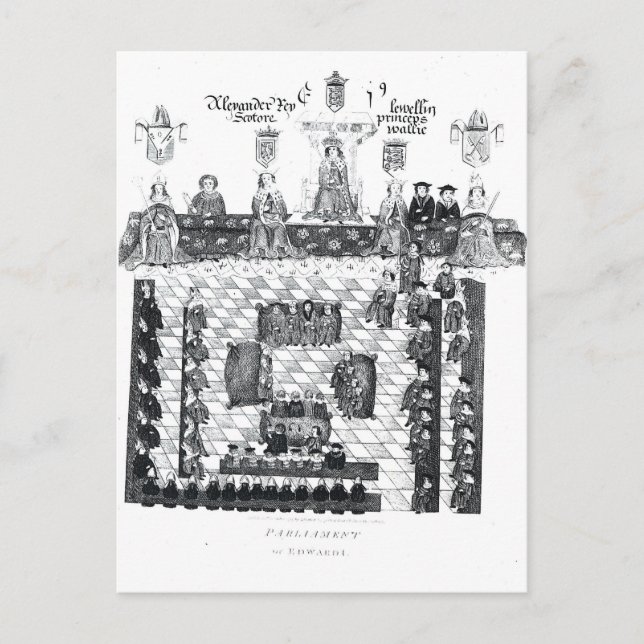 Carte Postale Le Parlement d'Edward I (Devant)