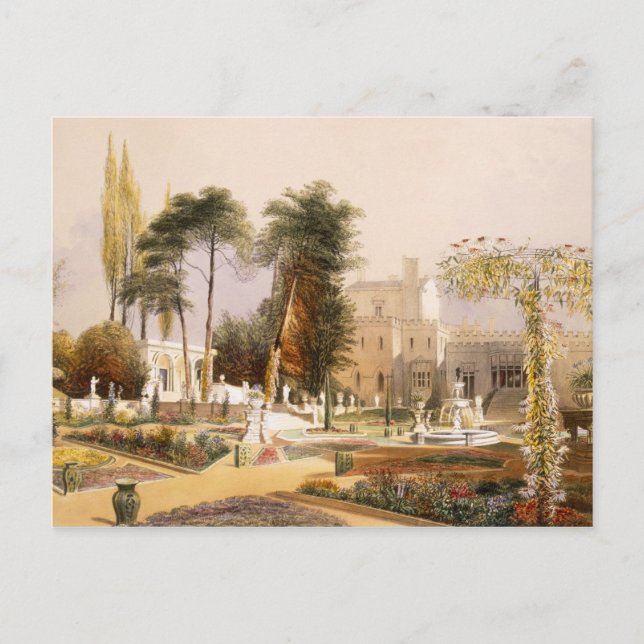 Carte Postale Le Parterre dans les Jardins de Wilton, le siège d (Devant)
