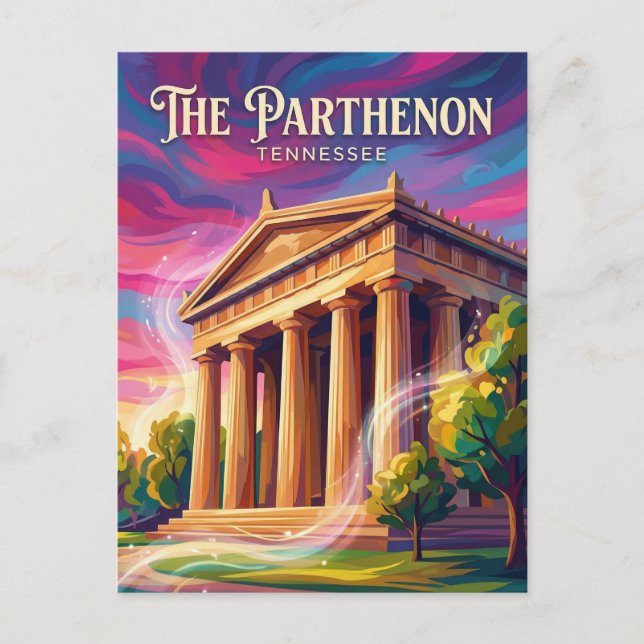 Carte Postale Le Parthénon Tennessee (Devant)