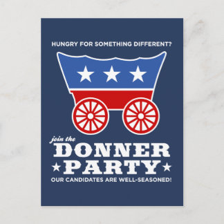 Carte Postale Le Parti Donner - qui a faim de quelque chose de d
