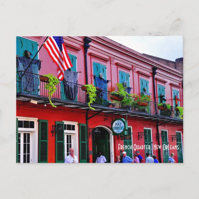 Carte Postale Le Pat O' Brien's est situé dans le Quartier franç (Devant)