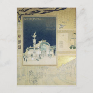 Carte Postale Le Pavillon Stadtbahn de Vienne