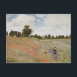 Carte Postale Le pavot de Monet classé<br><div class="desc">Le chef d'oeuvre de Claude Monet : Champ de pavot</div>