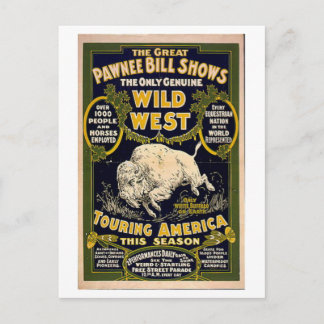 Carte Postale Le Pawnee Bill montre l'ouest sauvage