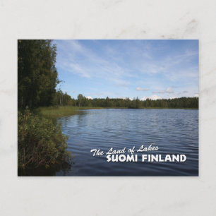 Carte Postale Le pays des lacs : Suomi Finlande
