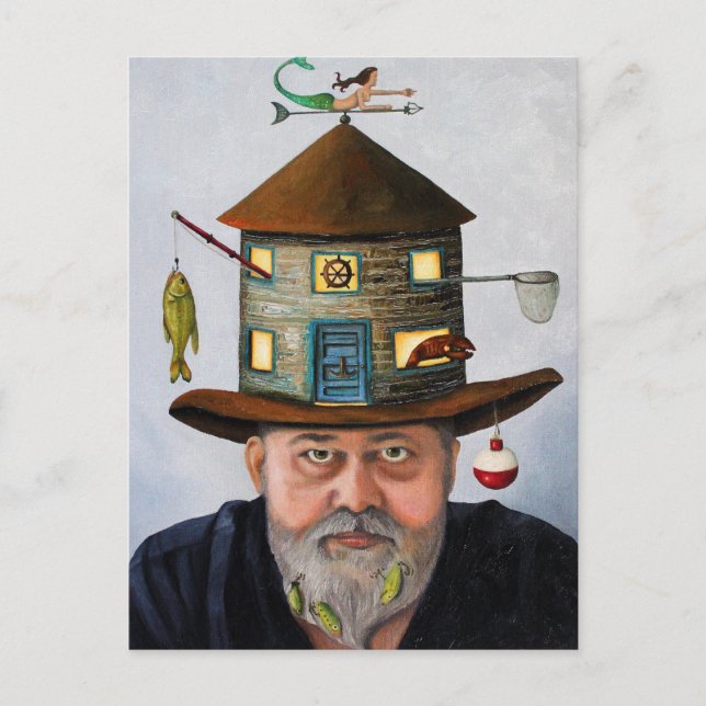Carte Postale Le pêcheur (Devant)