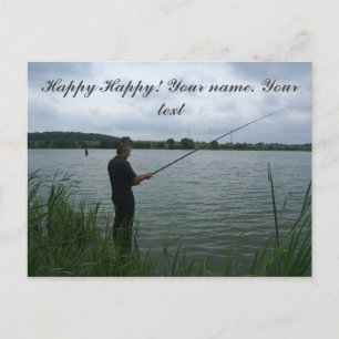 Carte Postale Le pêcheur le soir