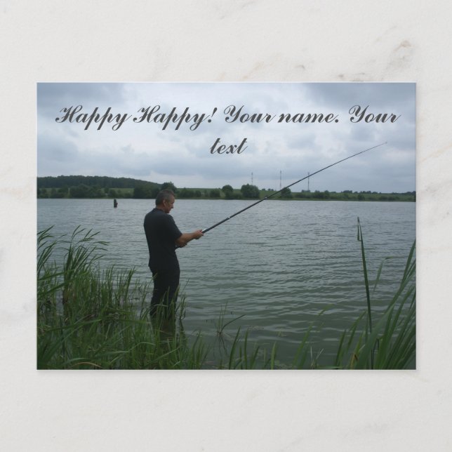 Carte Postale Le pêcheur le soir (Devant)