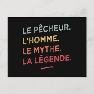 Carte Postale Le pêcheur l'homme le mythe la légende