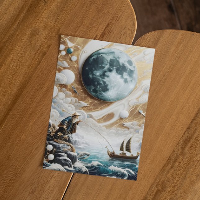 Carte Postale Le Pêcheur Sous La Mer Au Clair De Lune (Créateur téléchargé)