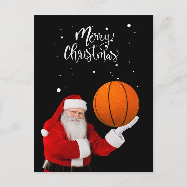 Carte Postale Le Père Noël joue avec Noël (Devant)