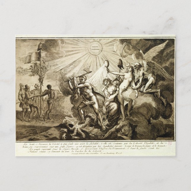 Carte Postale Le Père Time découvre le piétinement de la vérité (Devant)