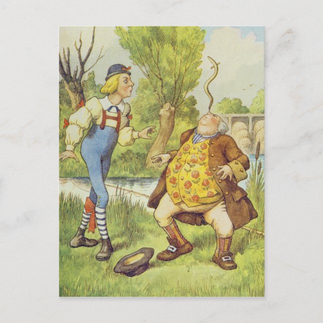 Carte Postale Le père William Balancing a Eel on his Nez (Devant)