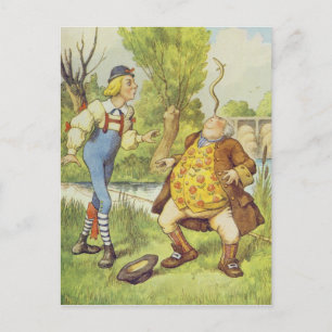 Carte Postale Le père William Balancing a Eel on his Nez